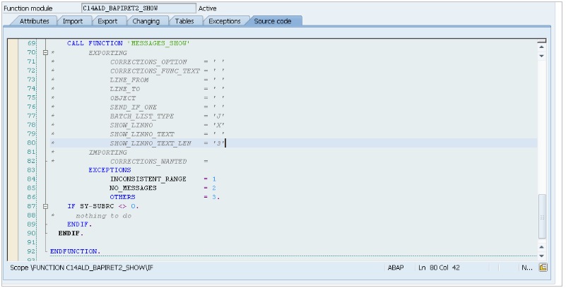 ABAP-function-module-message-codigo