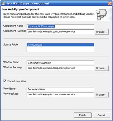 ... para consumir un Web Service desde un aplicativo Web Dynpro JAVA